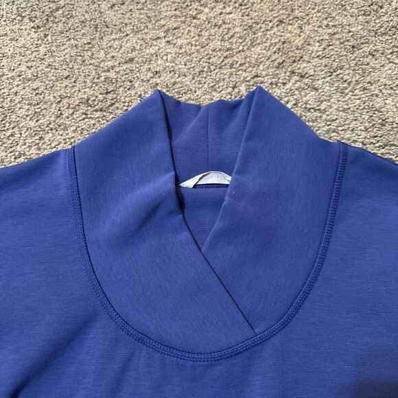 ATHLETA Cozy Karma Sweatshirt Dress Tunic‎ Blue Fleece Lined XXS Athleisure Warm - Picture 9 of 12